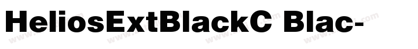 HeliosExtBlackC Blac字体转换